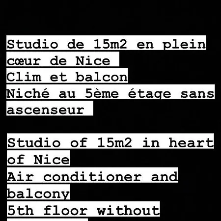 Plein Coeur De 24 24h 7 7j Apartment Nice